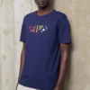 Fila Berling TeeT-Shirt Con StampaBlack Iris Uomo T-shirt E Polo 1FI22O075-K11