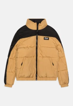 Fila Thalwenden Teens Blocked Puff UnisexGiacca InvernaleIced Coffee/Black Bambini Abbigliamento Outwear 1FI26L00Q-O11