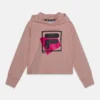 Fila Bibertal F-Box Logo Cropped HoodyFelpa Con CappuccioPale Mauve Bambini Pullover & Cardigan 1FI23K019-J11