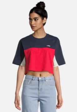 Fila Birstein Cropped TeeT-Shirt Con StampaBlack Iris Donna T-shirt E Top 1FI21D06G-K11