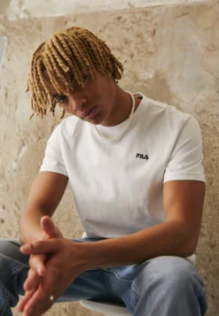 Fila Berloz Tee UnisexT-Shirt BasicBright White Uomo T-shirt E Polo 1FI22O06S-A11